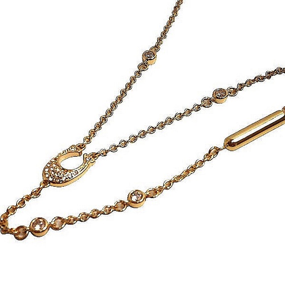 Coach Pave Signature C Y Necklace Style No. 54493 - Picture 4 of 10